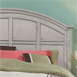 American Woodcrafters Sedona White Wood Arched King Panel Headboard