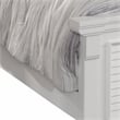 Cottage Traditions Solid Wood Queen Panel Bed in Eggshell White