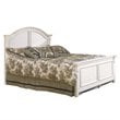 Cottage Traditions Solid Wood Queen Panel Bed in Eggshell White