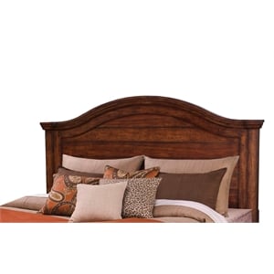 Stonebrook Queen Panel Wood Headboard in Tobacco Brown finish