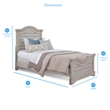 American Woodcrafters Stonebrook Antique Gray Wood Twin Size Bed