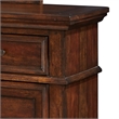 American Woodcrafters Stonebrook Tobacco Finished Wood 7-Drawer Dresser Mirror