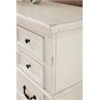American Woodcrafters Stonebrook Antique White Wood Gentleman's Chest