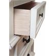American Woodcrafters Stonebrook Antique White Wood Gentleman's Chest