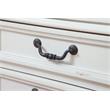 American Woodcrafters Stonebrook Antique White Wood Gentleman's Chest