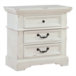 American Woodcrafters Stonebrook 3-Drawer Antique White Wood Nightstand