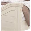 American Woodcrafters Stonebrook Antique White Wood Queen Panel Bed