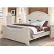 American Woodcrafters Stonebrook Antique White Wood Queen Panel Bed