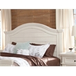 American Woodcrafters Stonebrook Antiqued White Wood King Panel Headboard