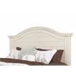 American Woodcrafters Stonebrook Antiqued White Wood King Panel Headboard