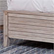 American Woodcrafters Aurora White-washed Wood King Sleigh Bed