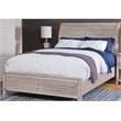 American Woodcrafters Aurora White-washed Wood King Sleigh Bed
