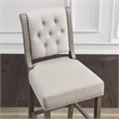 American Woodcrafters Kamelin Gray Solid Wood Stationary 30-inch Bar Stool