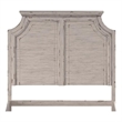 American Woodcrafters Providence Antique White Wood King Panel Headboard