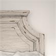 American Woodcrafters Providence Antique White Wood King Panel Headboard