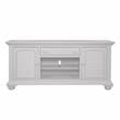 American Woodcrafters Cottage Traditions Eggshell White 72-inch Wood TV Console