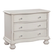 American Woodcrafters Rodanthe Dove White 3-drawer Wood Bachelor Chest