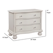American Woodcrafters Rodanthe Dove White 3-drawer Wood Bachelor Chest