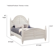 American Woodcrafters Rodanthe Dove White King Wood Panel Bed