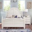 American Woodcrafters Rodanthe Dove White King Wood Panel Bed