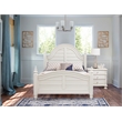 American Woodcrafters Rodanthe Dove White King Wood Panel Bed