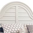American Woodcrafters Rodanthe Dove White King Wood Panel Bed