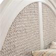 American Woodcrafters Rodanthe Dove White Queen Woven Wood Frame Headboard