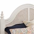 American Woodcrafters Rodanthe Dove White Queen Woven Wood Frame Headboard