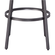 American Woodcrafters Talia Gray Metal Swivel 25-inch Seat Height Bar Stool