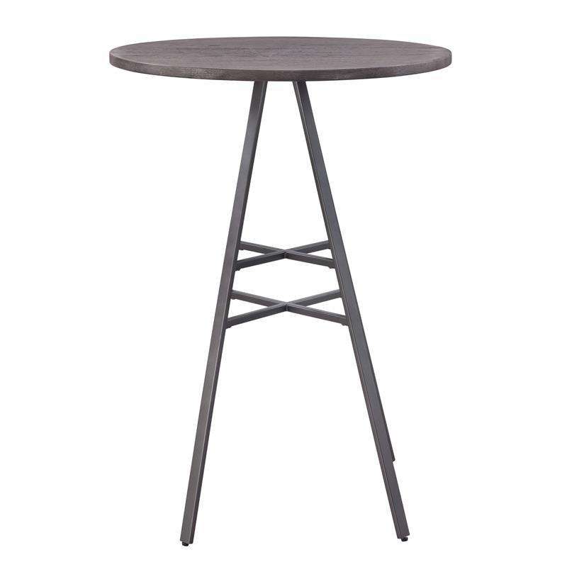 American Woodcrafters Talia 3-piece Driftwood and Metal Pub Height Table Set