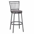 American Woodcrafters Talia 3-piece Driftwood and Metal Pub Height Table Set