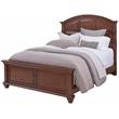 American Woodcrafters Sedona Cherry Finished Wood Arched King Panel Bed