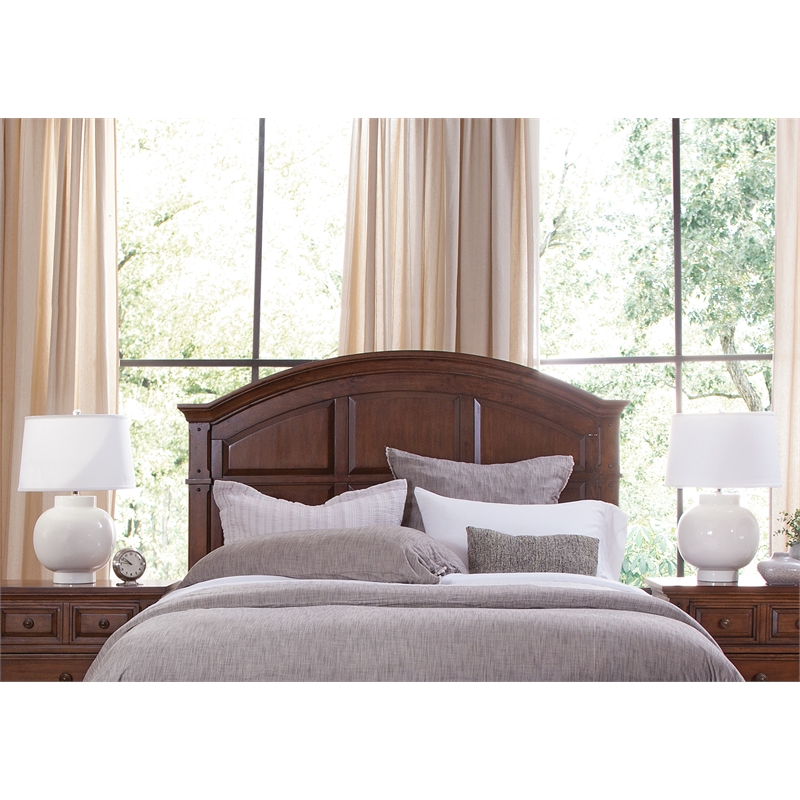 American Woodcrafters Sedona Cinnamon Cherry Queen Wood Panel Headboard