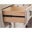 American Woodcrafters Salter Path Wood 5-Drawer Chest in Oyster White