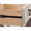American Woodcrafters Salter Path Wood Gentlemen's Chest in Oyster White
