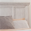 American Woodcrafters Salter Path Wood Queen Panel Headboard in Oyster White