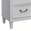 American Woodcrafters Dunescape Wood 5-drawer Chest in Antiqued Silver/White