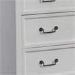 American Woodcrafters Dunescape Wood 5-drawer Chest in Antiqued Silver/White