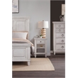 Salter Path Oyster White Wood 1-Drawer Storage Farmhouse Nightstand