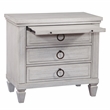 Salter Path Oyster White Wood 3-Drawer Farmhouse Style Nightstand