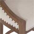 Houston Oversized Warm Brown Solid Wood 26-inch Seat Height Bar Stool