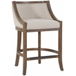 Houston Oversized Warm Brown Solid Wood 26-inch Seat Height Bar Stool
