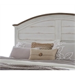 Meadowbrook White-Washed Wood Farmhouse Queen Size Arched Panel Headboard