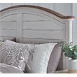Meadowbrook White-Washed Wood Farmhouse King Size Arched Panel Headboard