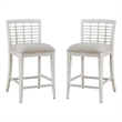 American Woodcrafters Beach Comber Counter Stool - Set of 2 - White