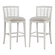American Woodcrafters Beach Comber Bar Stool - Set of 2 - White