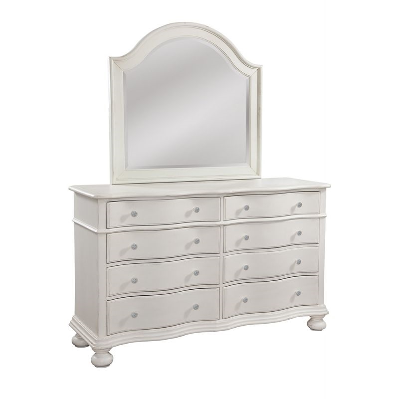 Rodanthe Queen 6 Piece Woven Bedroom Set - Dove White