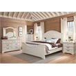 American Woodcrafters Stonebrook King 6 Piece Bedroom Set in Antique White