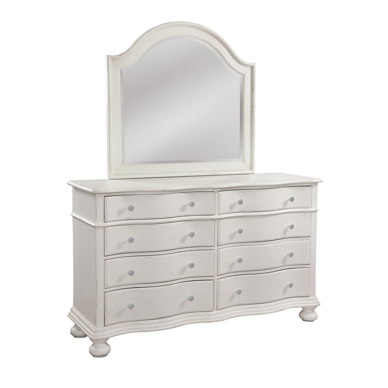 Rodanthe King 6 Piece Woven Bedroom Set - Dove White