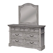 American Woodcrafters Stonebrook Queen 6 Piece Bedroom Set in Antique Gray